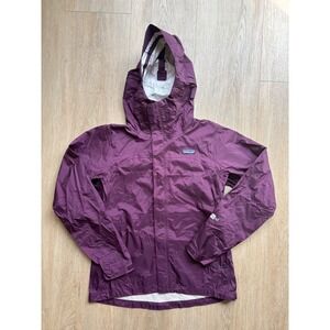 PATAGONIA Women's Nylon Rain Jacket H2No Purple Size Small